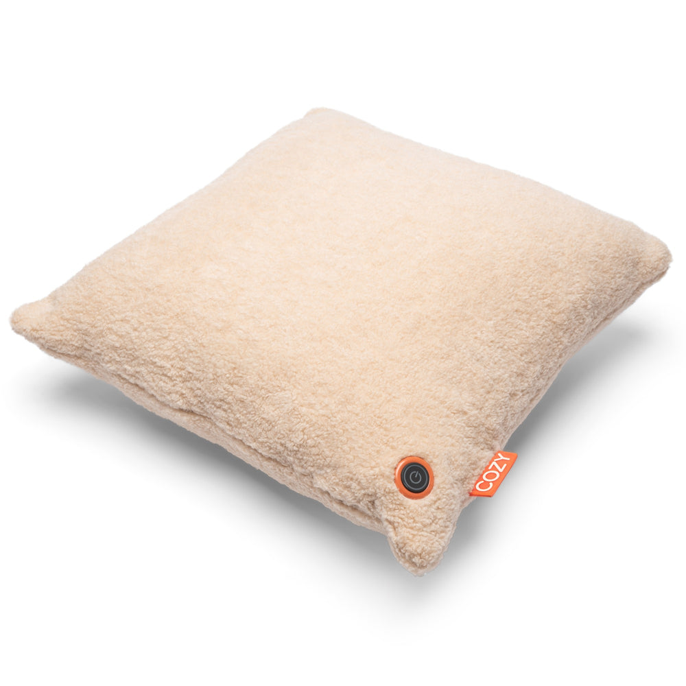 Cozy una woolly 45 x 45 cm draadloos warmtekussen (lichtbeige, powerbank 5000 mah)