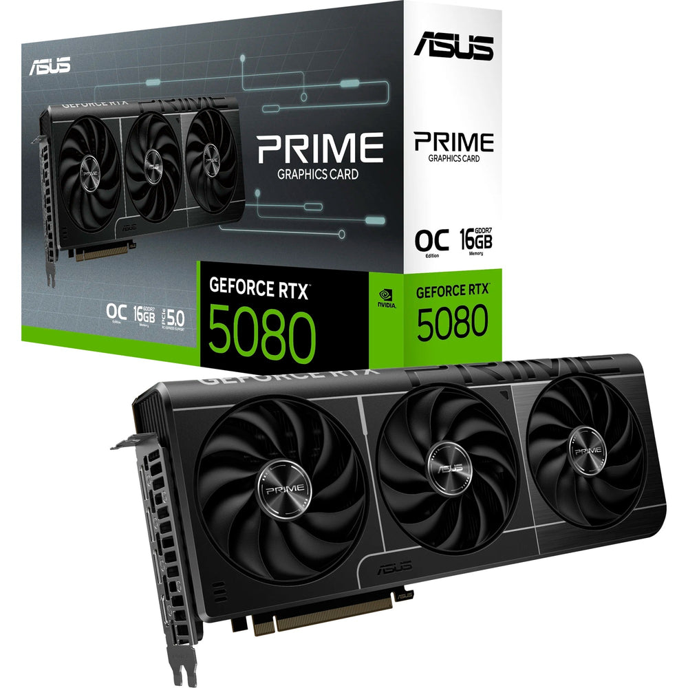 Asus prime geforce rtx 5080 oc grafische kaart (3x displayport, 1x hdmi 2.1, dlss 4)