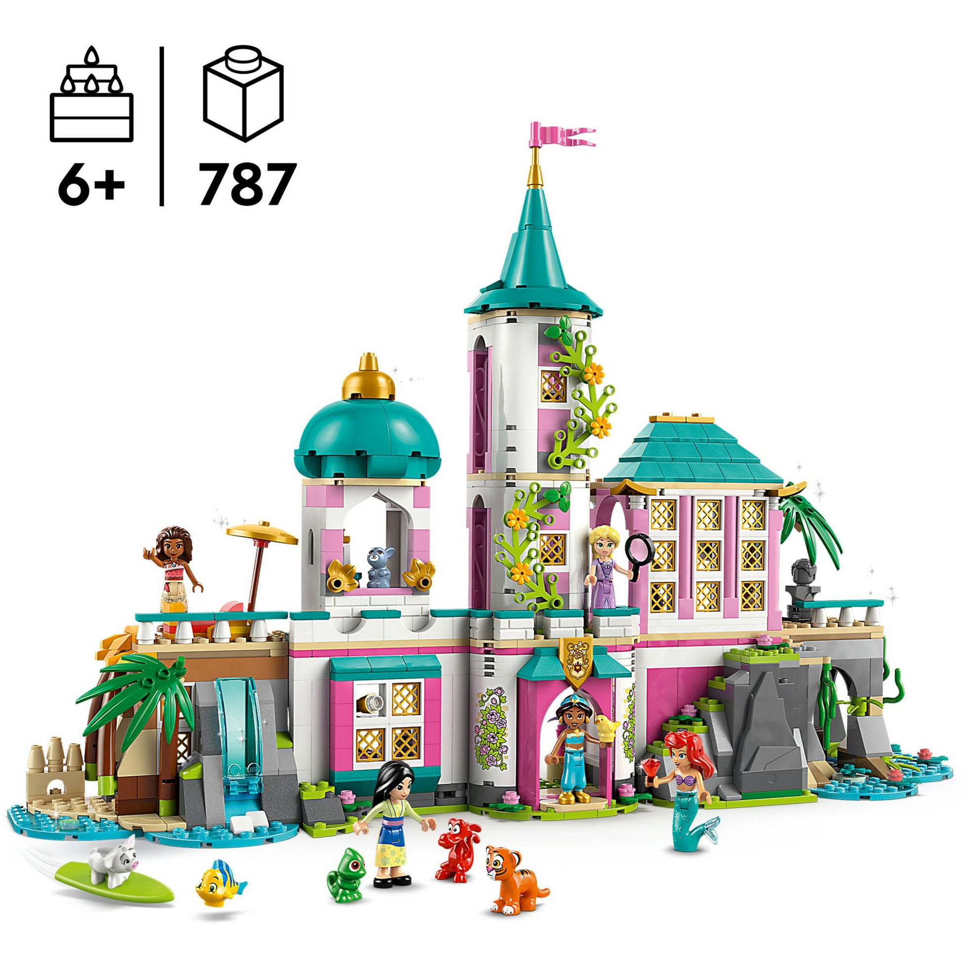 Disney lego 43267 prinses prinsessenkasteel en koninklijke huisdieren