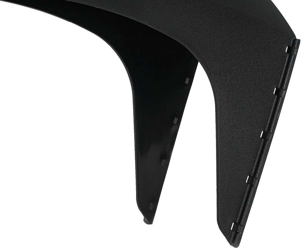 Acid mud blocker rear mudguard