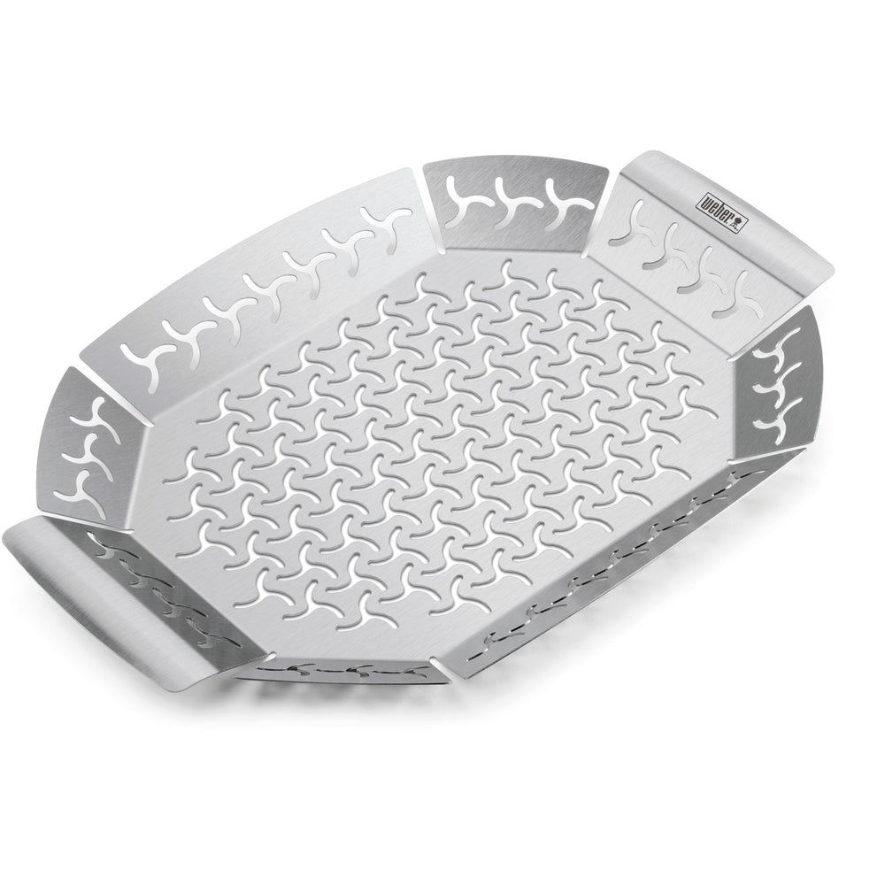 Weber premium grillkorf groentekorf (roestvrij staal)