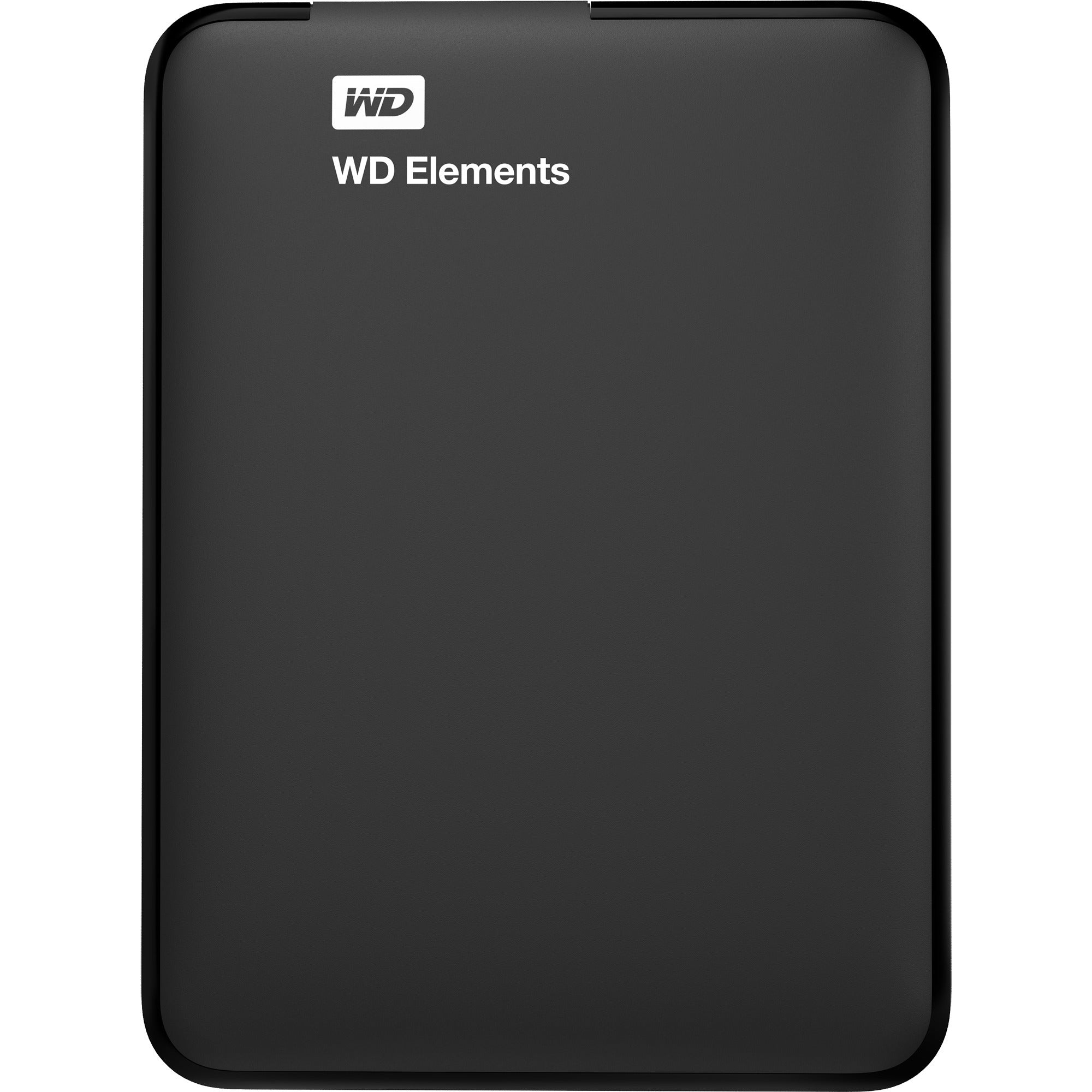 WD Elements Portable 1TB External Hard Drive (Black, BUZG0010BBK-WESN, Micro-USB-B 3.2 (5 Gbit/s))