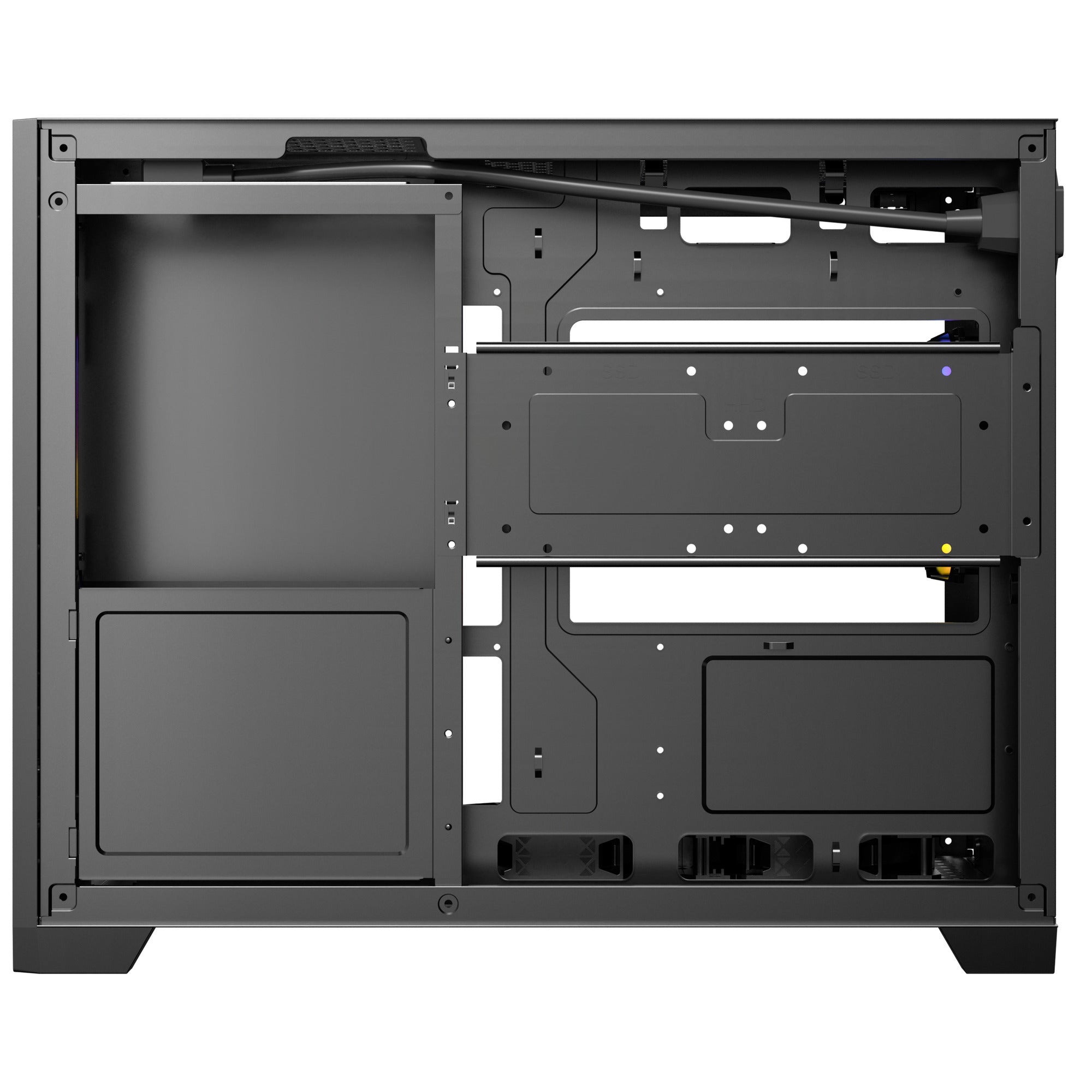 Antec flux m mini tower behuizing (zwart | 1x usb-a | 1x usb-c | tempered glass)