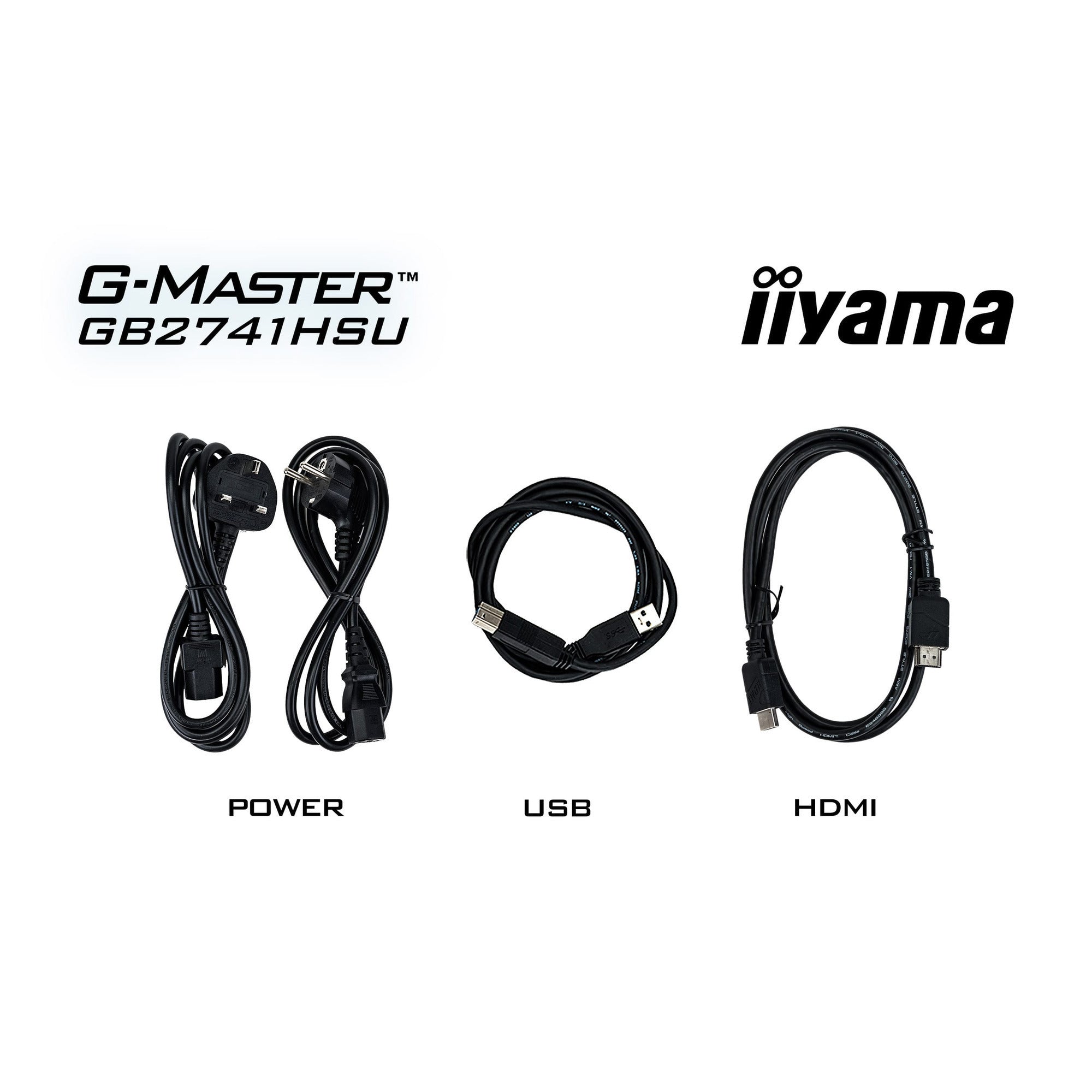 Iiyama g-master black hawk gb2741hsu-b1 27 gaming monitor (zwart, hdmi, displayport, 2x usb-a, usb-b, 144 hz)