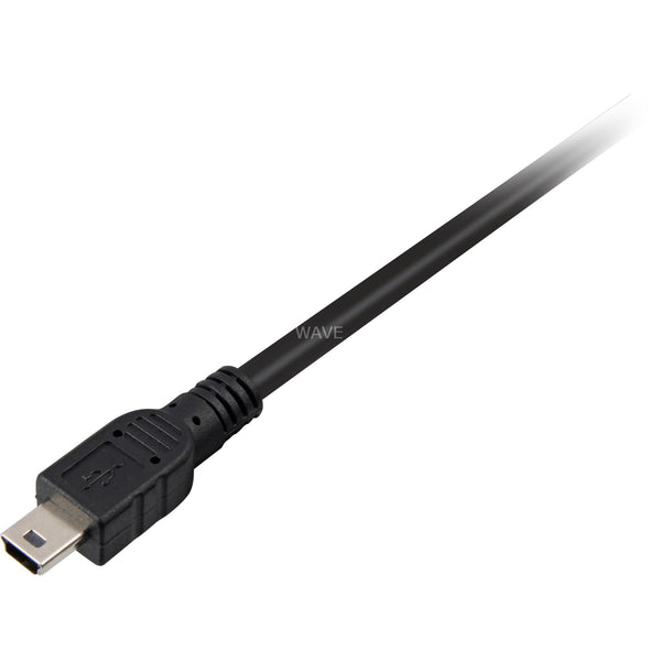 Delock 2x USB-A 2.0 male > USB Mini 5-pin splitter cable (black red, 1 meter)