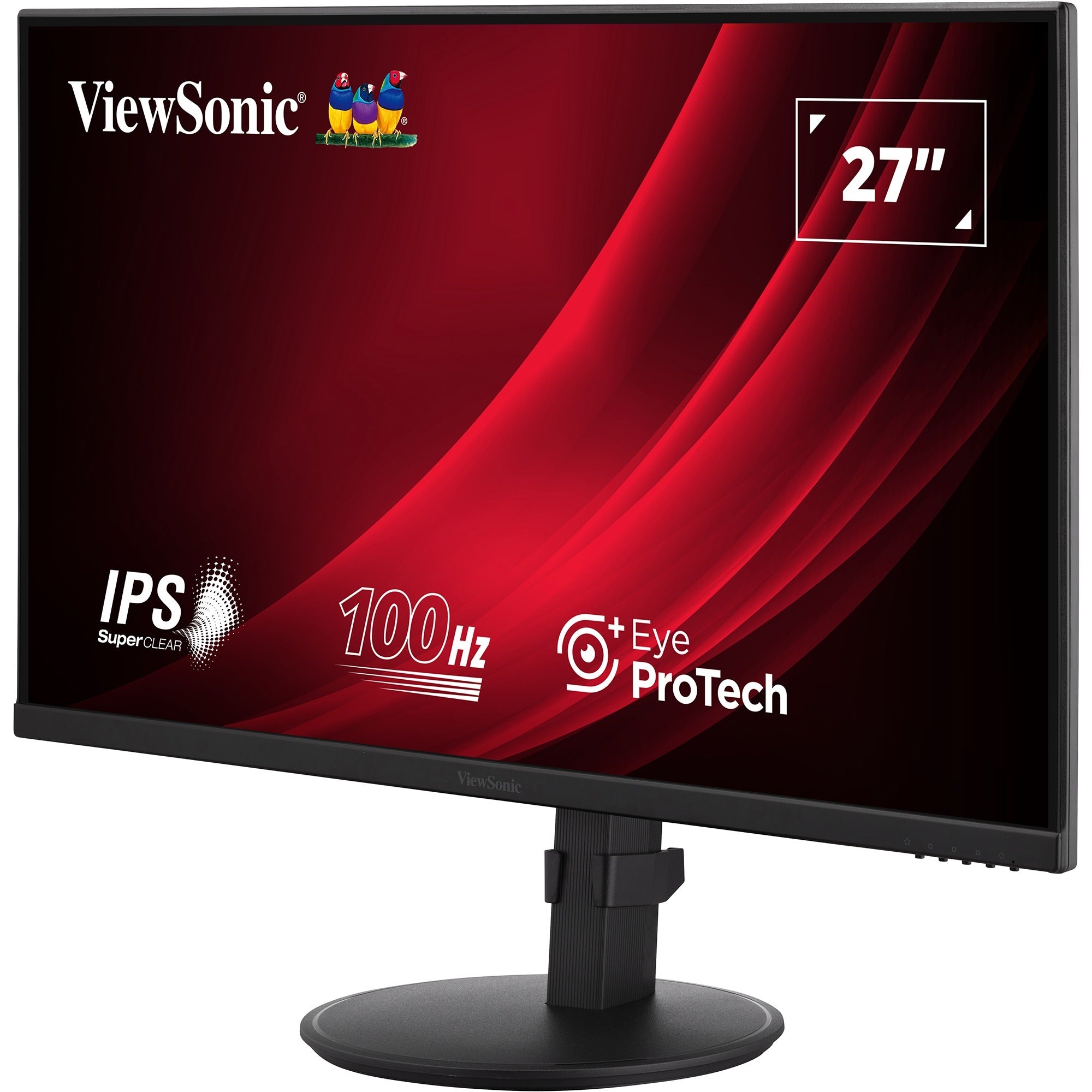 Viewsonic vg2708a-mhd 27 monitor (zwart, 1x hdmi, 1x displayport, vga, sound, 100 hz)