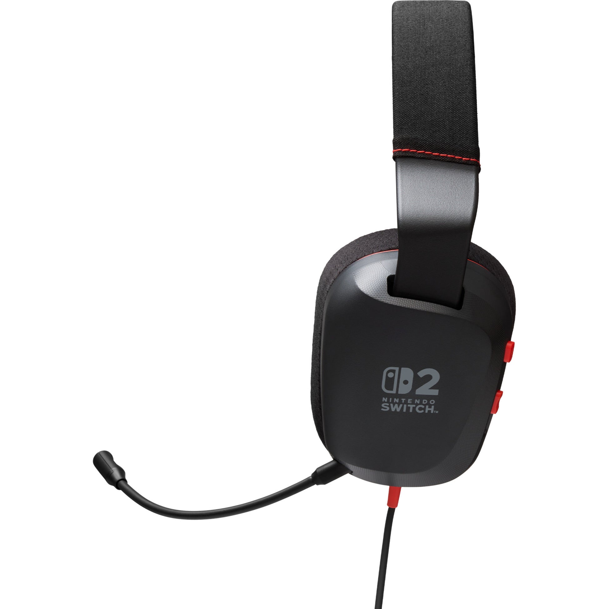 Powera bedrade stereoheadset voor nintendo switch 2 over-ear gaming headset (zwart rood, nintendo switch 2, nintendo switch – oled model, nintendo switch, nintendo switch lite)