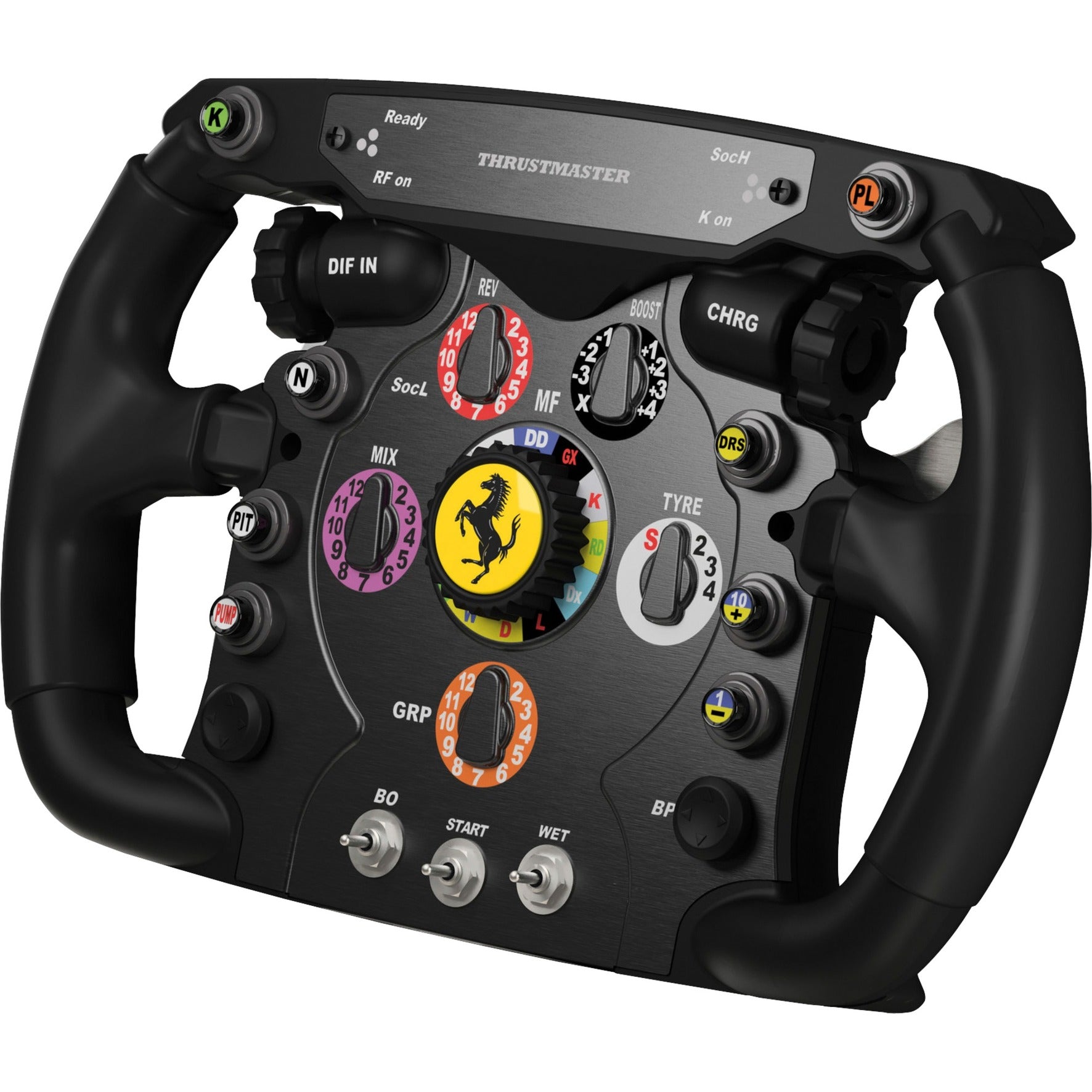 Thrustmaster ferrari f1 wheel add-on stuur add-on (zwart zilver, pc, playstation 3, playstation 4, xbox one)