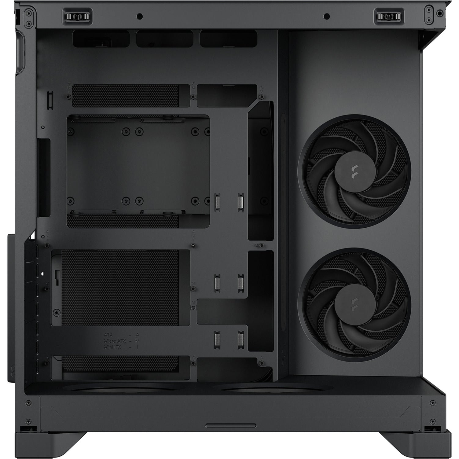 Fractal design pop 2 vision midi tower behuizing (zwart | 1x usb-a | 1x usb-c | tempered glass)
