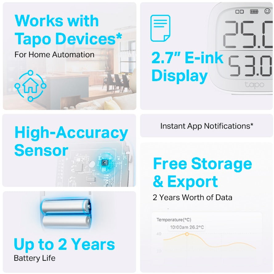 TP-Link TP-Link Tapo T315 slanke temperaturen en fotografiesmonit