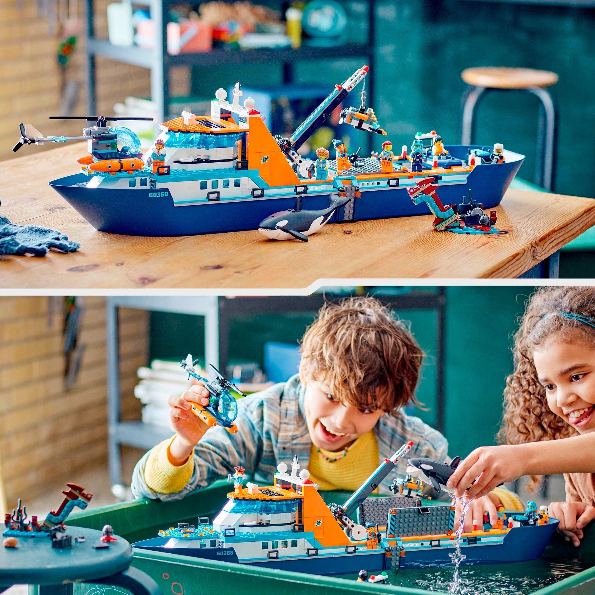 Lego city - poolonderzoeksschip constructiespeelgoed (60368)