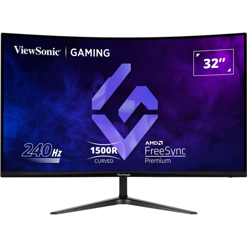 Viewsonic vx3219-pc-mhd 32 curved gaming monitor (zwart, 2x hdmi, 1x displayport, 240 hz)