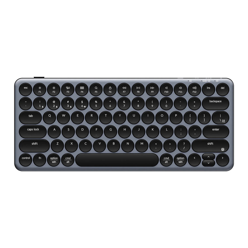 Keychron b3 pro-k1 toetsenbord (grijs, us lay-out (qwerty), scissor switches, 75%, abs keycaps, 2.4 ghz | bluetooth | usb)