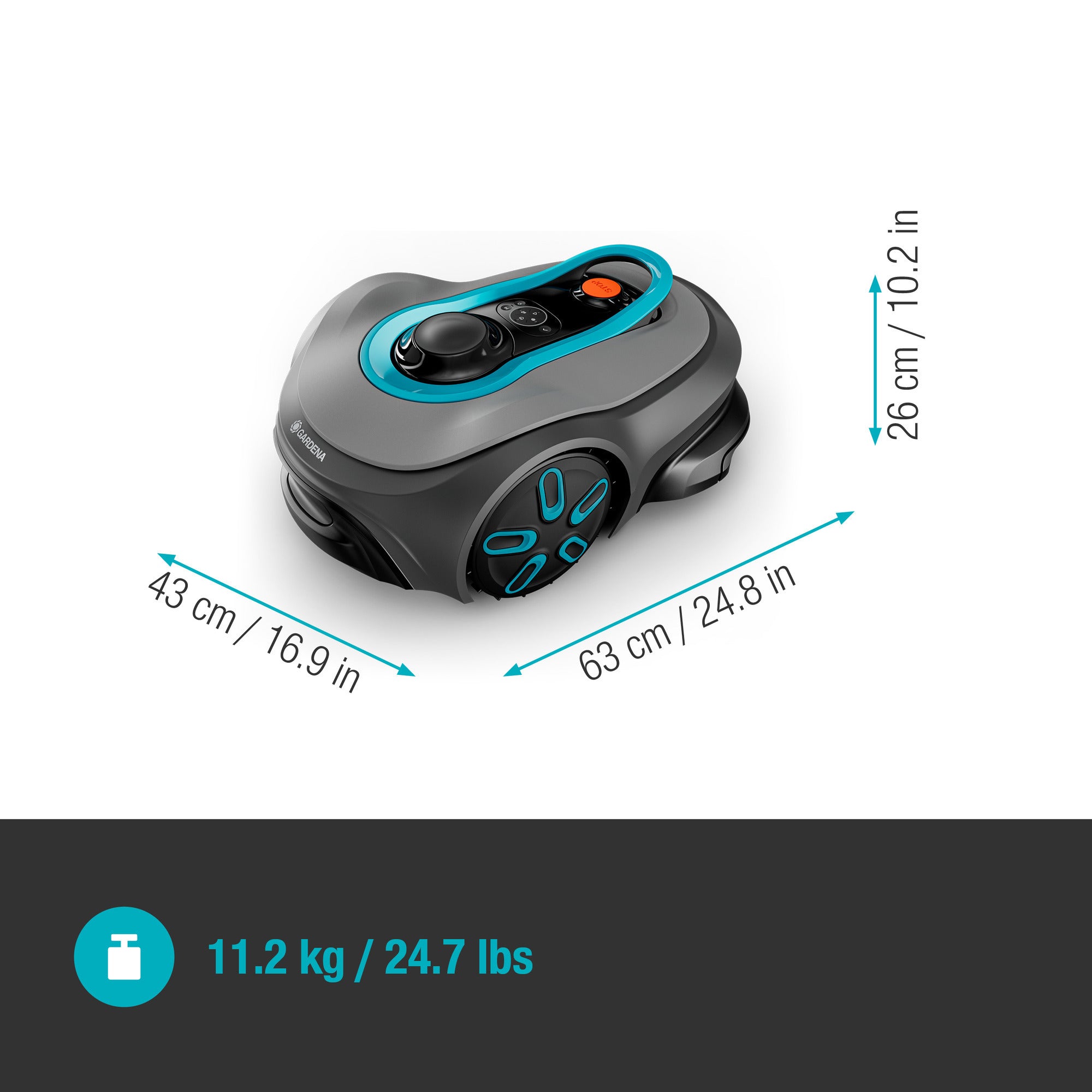 Gardena robotmaaier smart sileno free 800 m² (zwart)