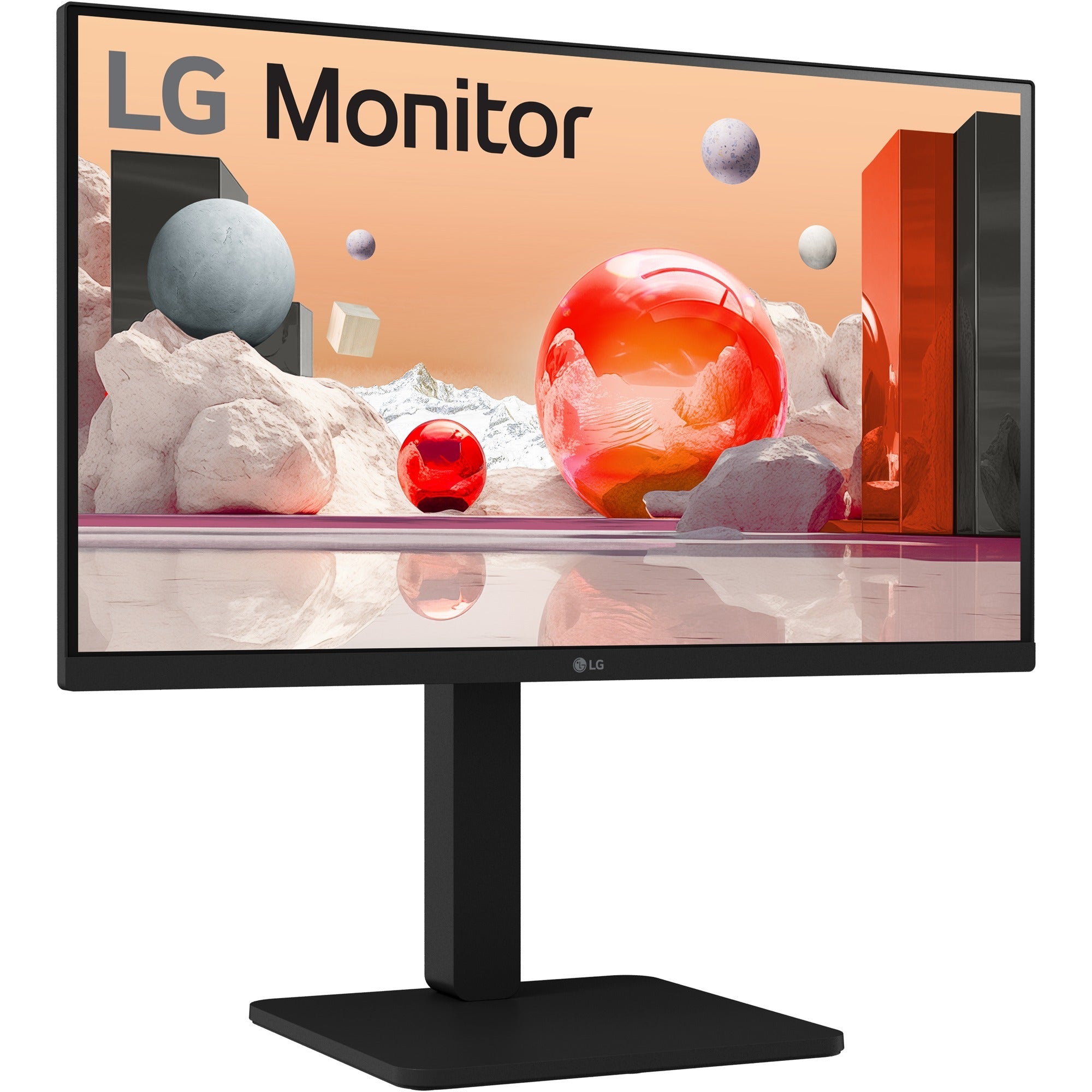 Lg 24ba450-b 24 monitor (zwart, vga, hdmi, displayport, sound)