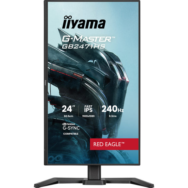Iiyama g-master red eagle gb2471hs-b1 23.8 gaming monitor (zwart, 2x hdmi, displayport, 240 hz)
