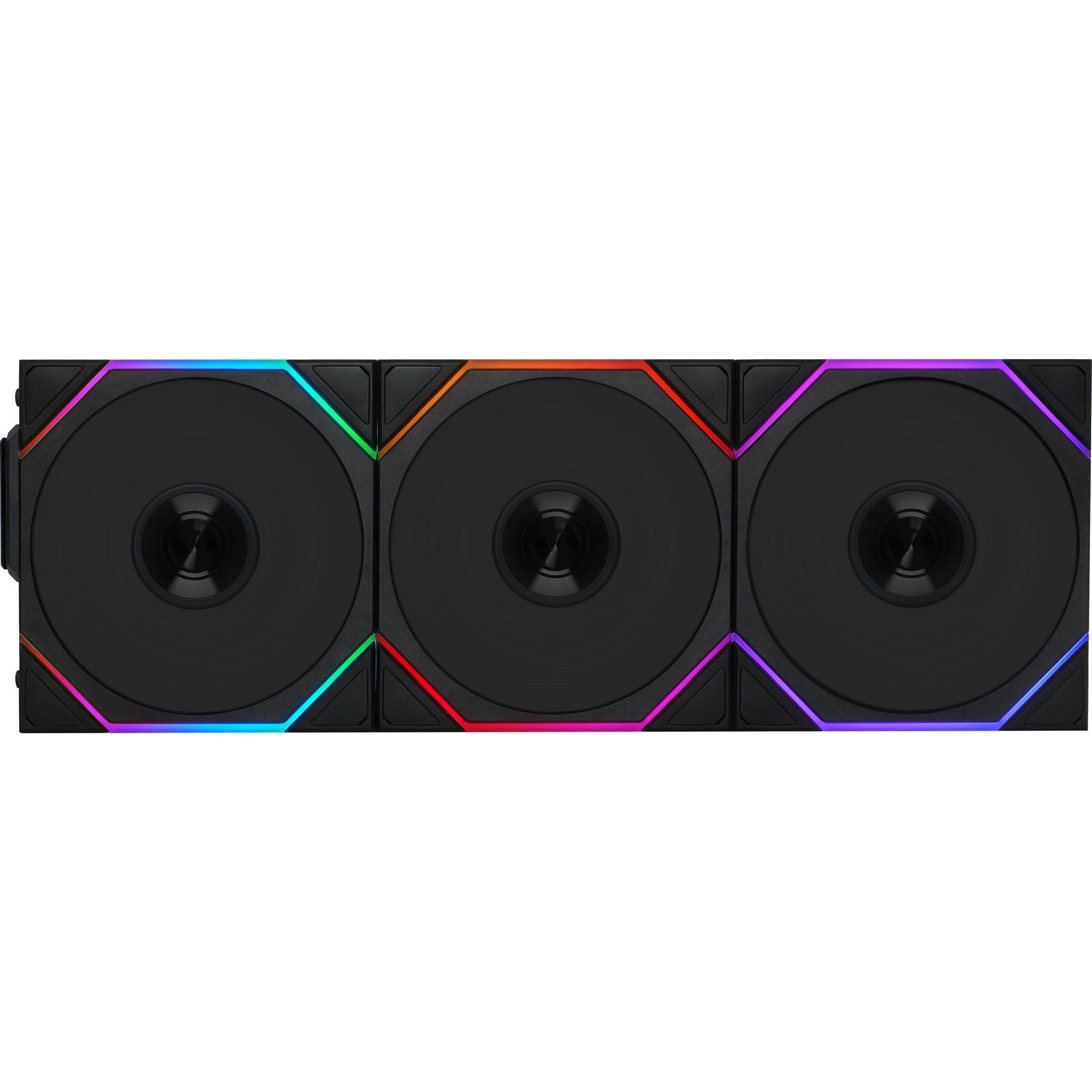 Lian li uni fan tl 120 wireless reverse blade rgb case fans (zwart, 3 stuks, 120 x 124 x 28 mm, pwm, incl. controller)