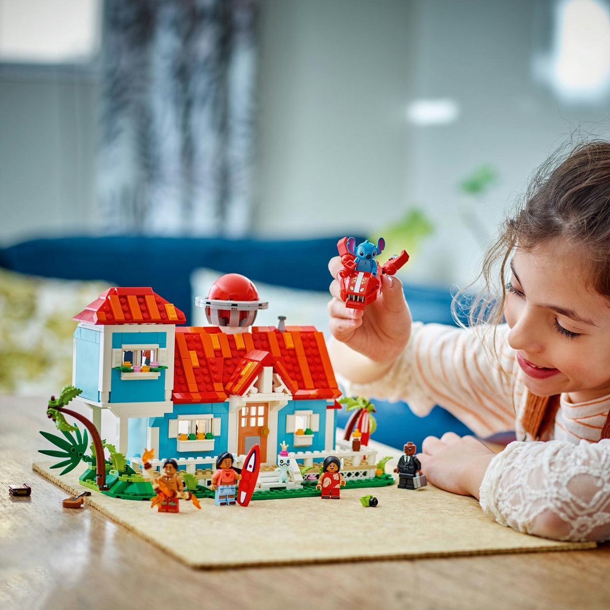 Lego disney - lilo en stitch strandhuis constructiespeelgoed (43262)