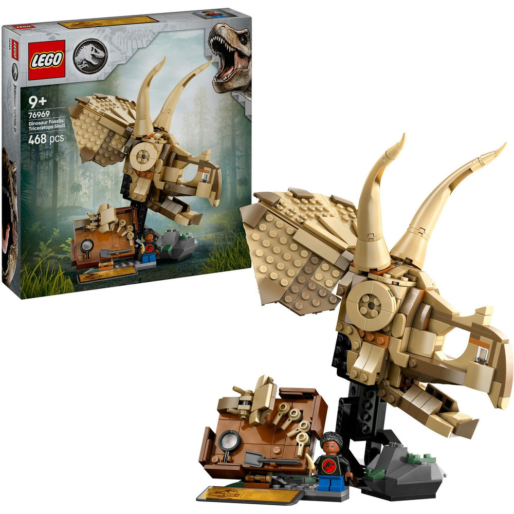Lego jurassic world dinosaurusfossielen: triceratops schedel - 76969