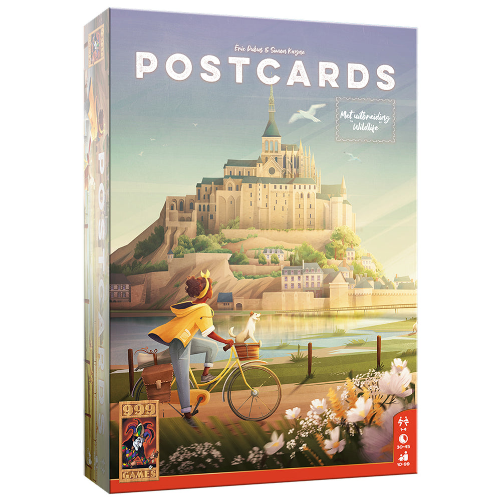 999games 999 games postcards bordspel (nederlands, 1 - 4 spelers, 45 minuten, vanaf 10 jaar)