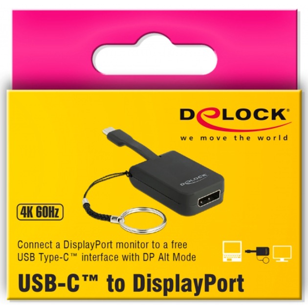 DeLOCK DeLOCK USB-C > DisplayPort adapter sleutelhanger
