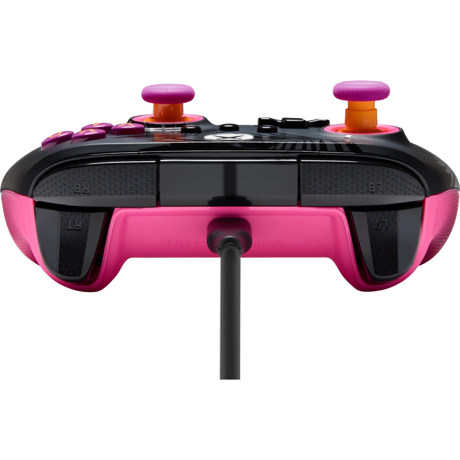 Powera advantage plus bedrade controller voor xbox series x|s - palmbomen in maanlicht (roze, xbox series x|s, xbox one, pc)