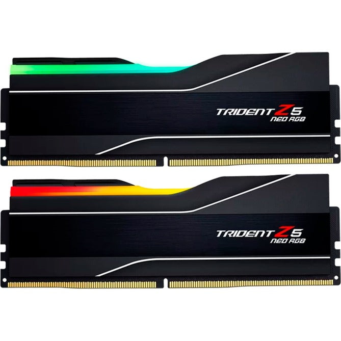 G.skill 32 gb ddr5-6400 (2x 16 gb) kit werkgeheugen (zwart, f5-6400j3239g16gx2-tz5nr, trident z5 neo rgb, expo)