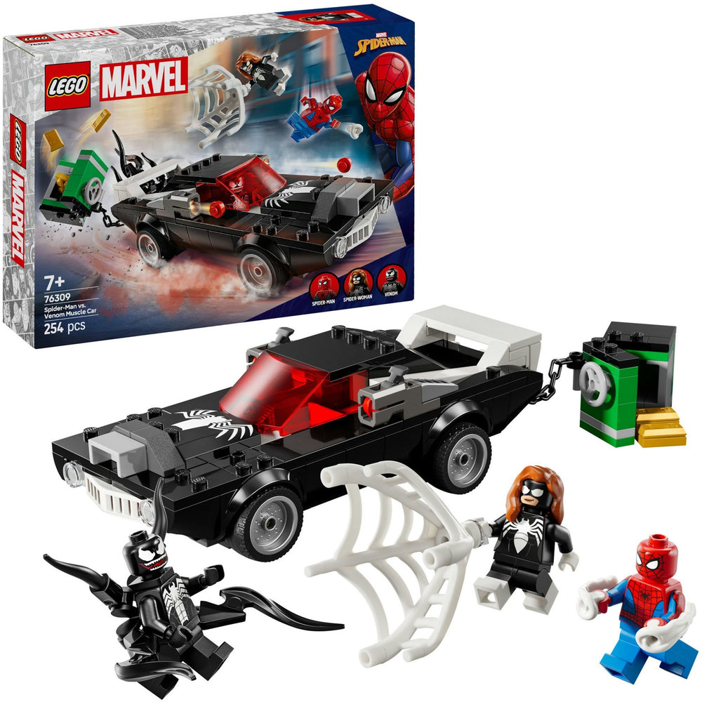 Lego superhelden 76309 spider-man vs. venoms klassieke auto