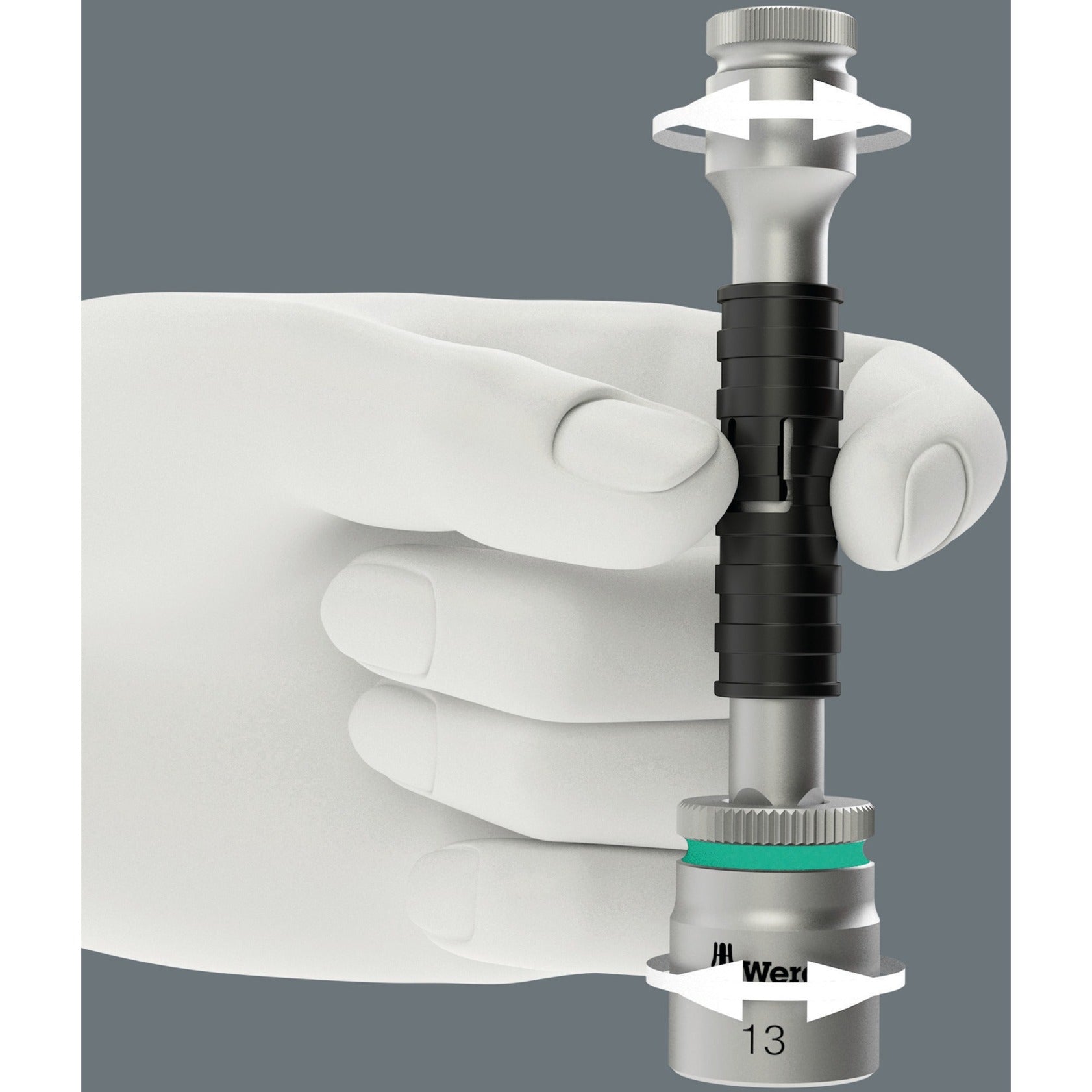 Wera 8000 A SB Zyklop Speed ratel met 1 4-aandrijving