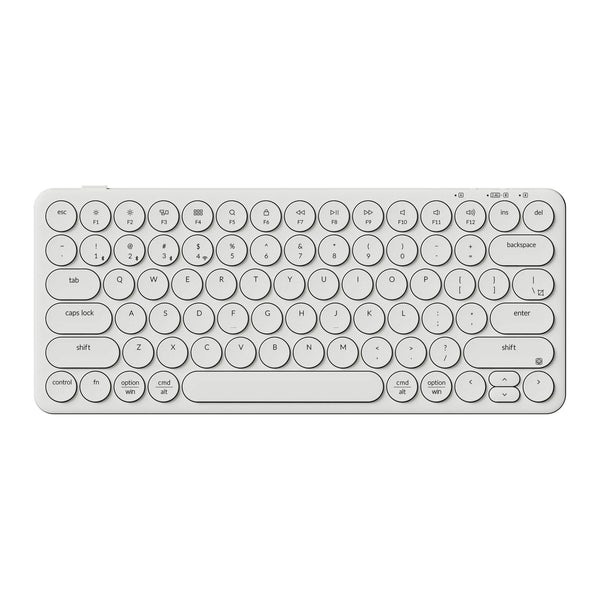 Keychron b3 pro-k8 toetsenbord (wit, us lay-out (qwerty), scissor switches, 75%, abs keycaps, 2.4 ghz | bluetooth | usb)
