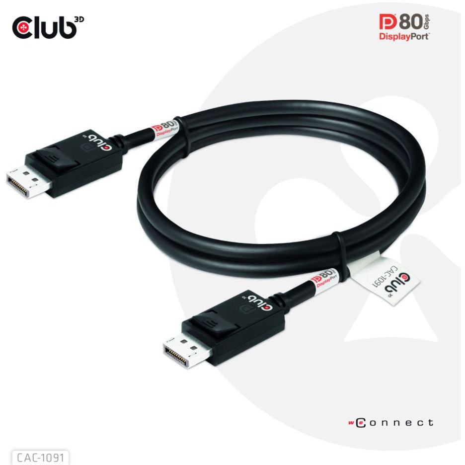 Club 3D Club 3D DisplayPort 2.1 Bi-Directioneel VESA DP80 Gecertificeerd