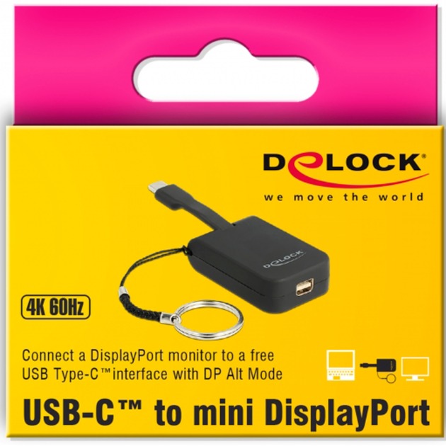 DeLOCK DeLOCK USB-C > mini-DisplayPort-adapter sleutelhanger