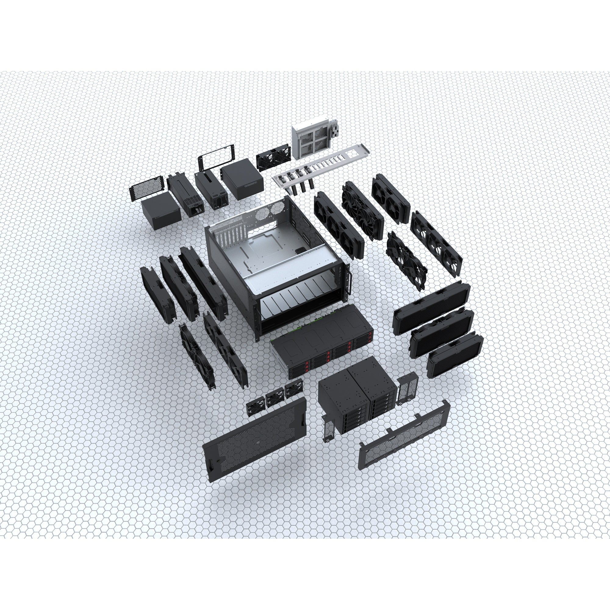 Silverstone rm61-312, rack, serverbehuizing (zwart | 6u)