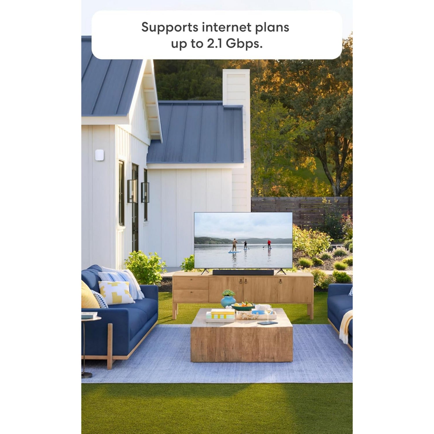 Eero outdoor 7 mesh access point (wit, wi-fi 7, poe+)