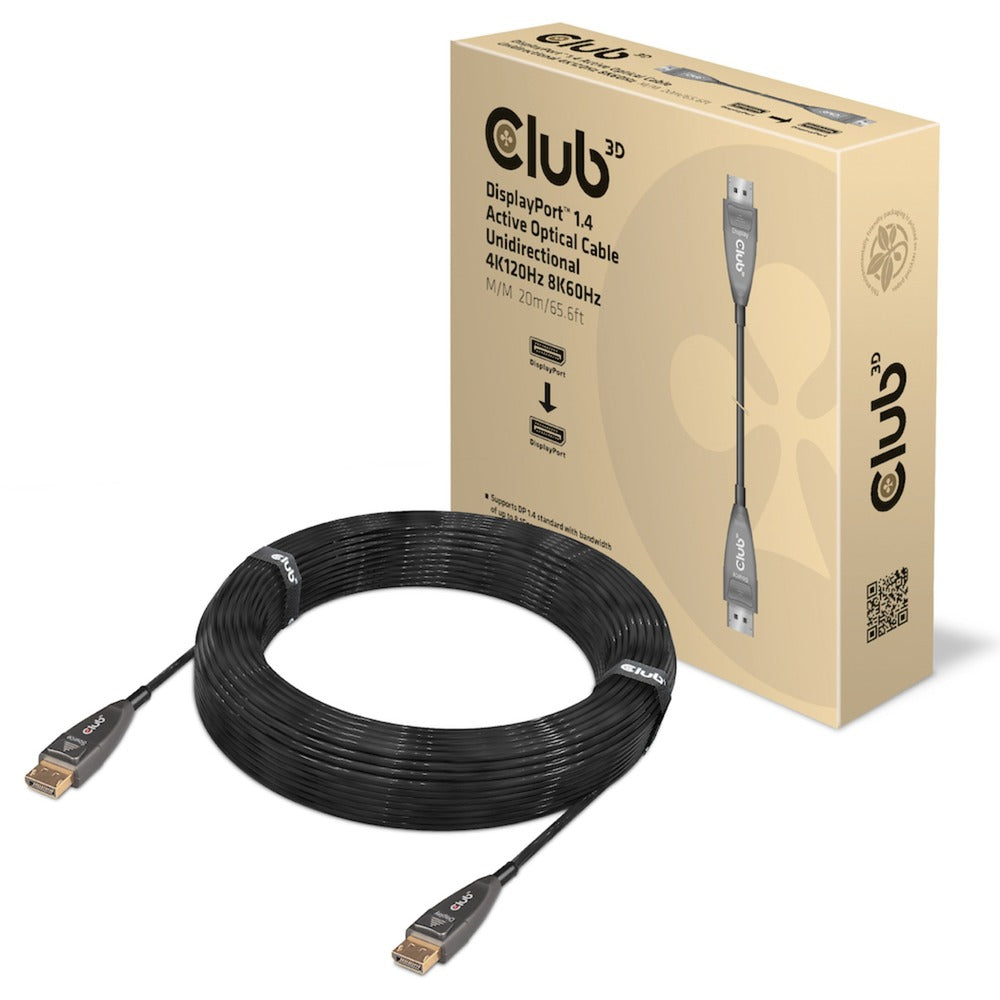 Club 3D Club 3D DisplayPort 1.4 Actieve optische unidirectionele