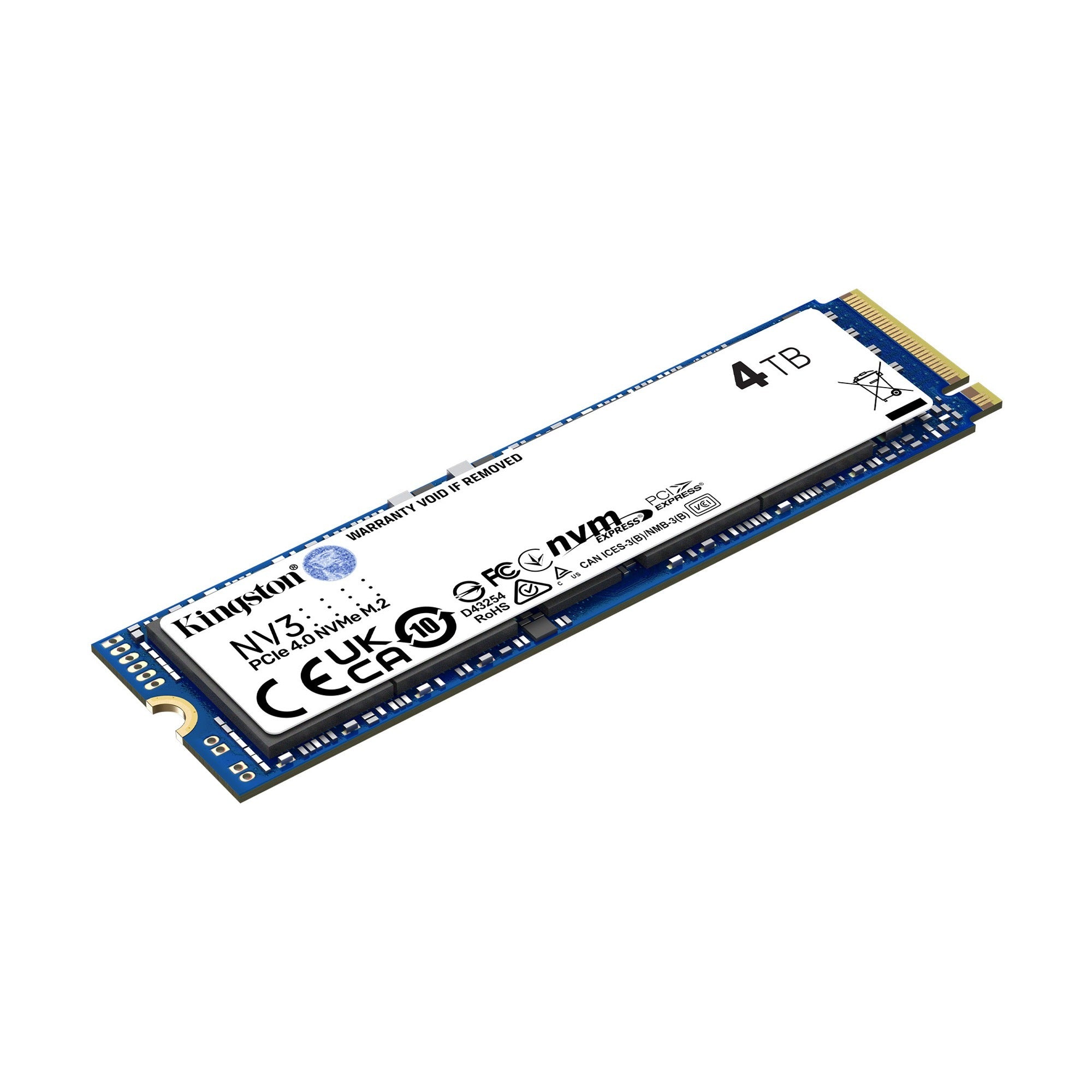 Kingston nv3 4 tb ssd (snv3s 2000g, pcie 4.0 x4, nvme, m.2 2280)