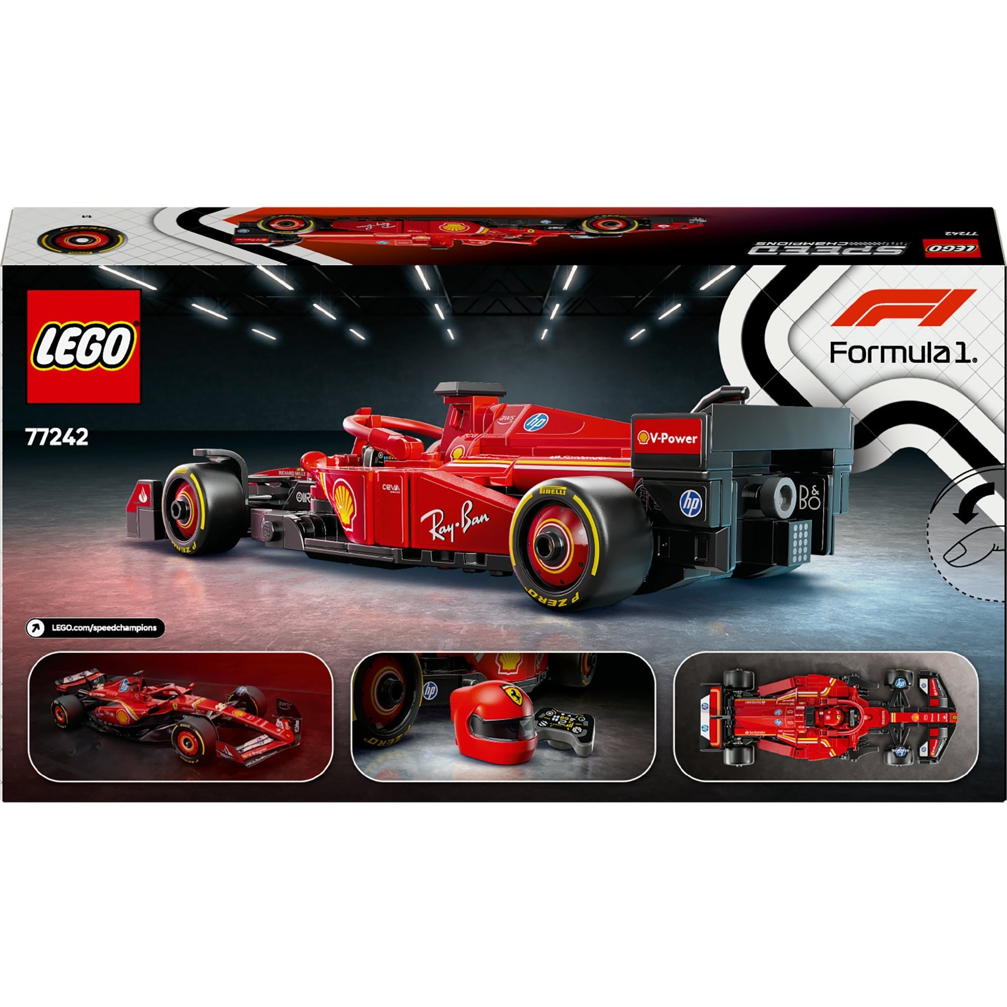 Lego speed champions ferrari sf-24 f1 racewagen set - 77242