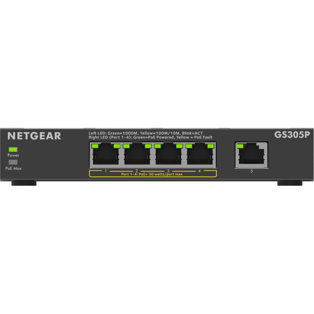 Netgear 5-poorts PoE+ Gigabit Ethernet SOHO onbeheerde switch
