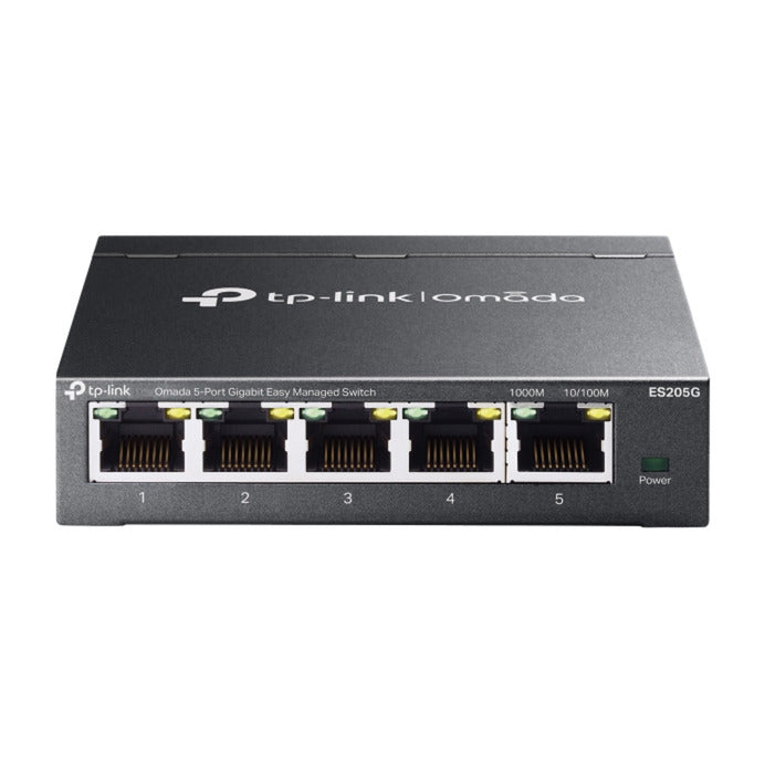 Tp-link omada es205g 5-poort gigabit easy managed switch (zwart)