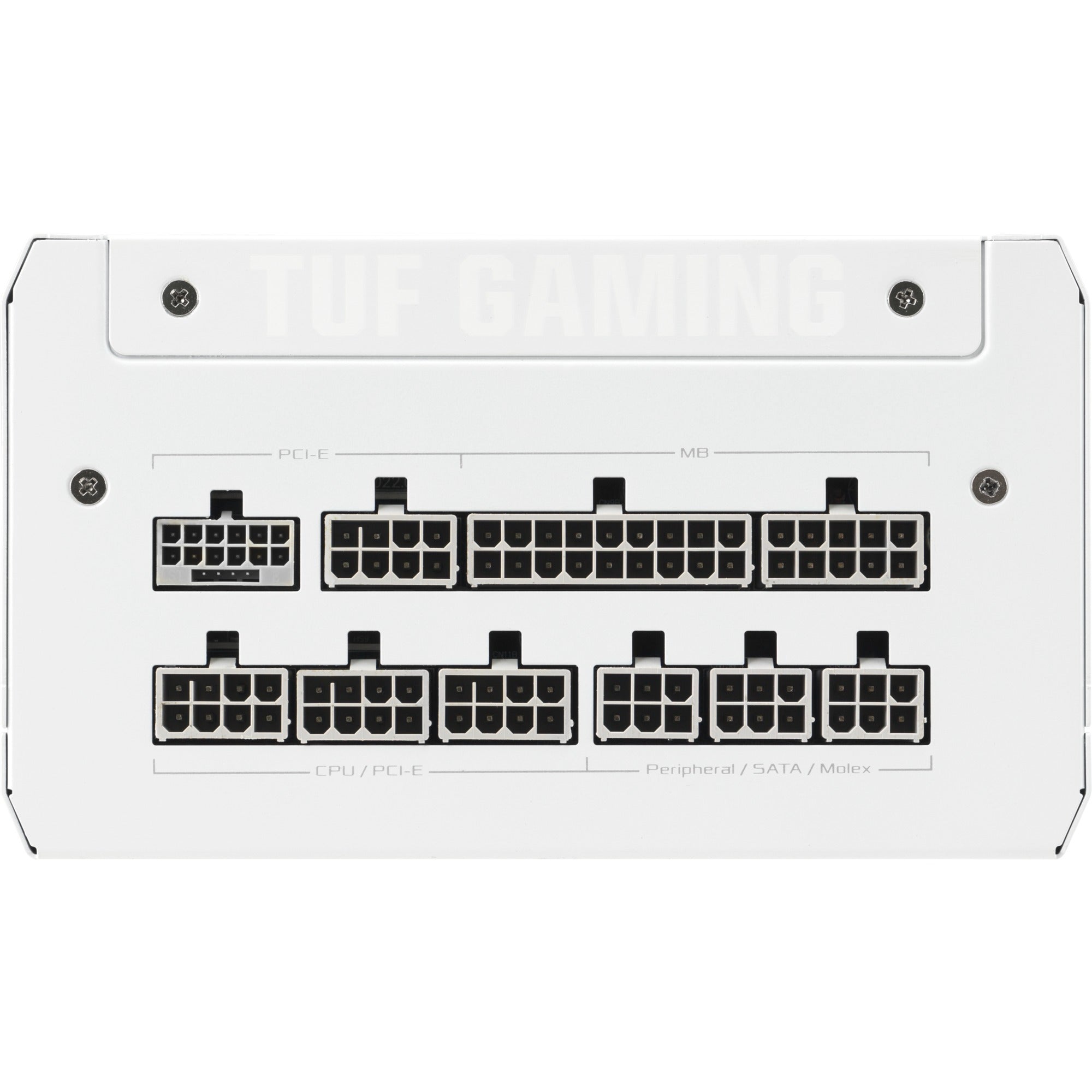 Asus tuf gaming gold white edition modulaire 1000 watt voeding (wit, 1x 12v-2x6, 4x pcie)
