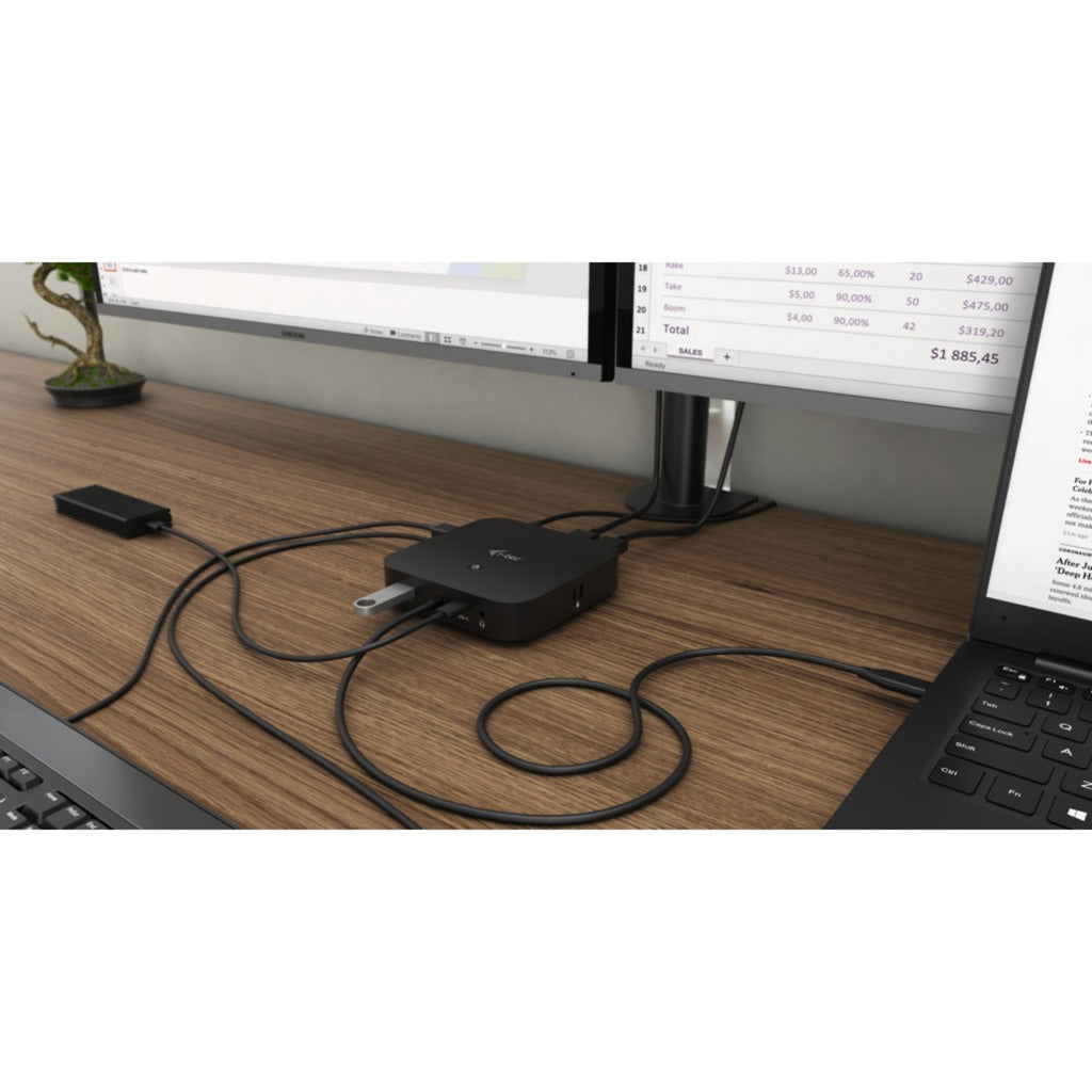 I-tec USB-C HDMI DP Dockingstation met levering