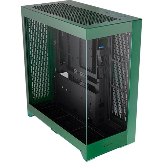 Thermaltake cte e660 mx racing green midi tower behuizing (groen | 2x usb-a | 1x usb-c | tempered glass)