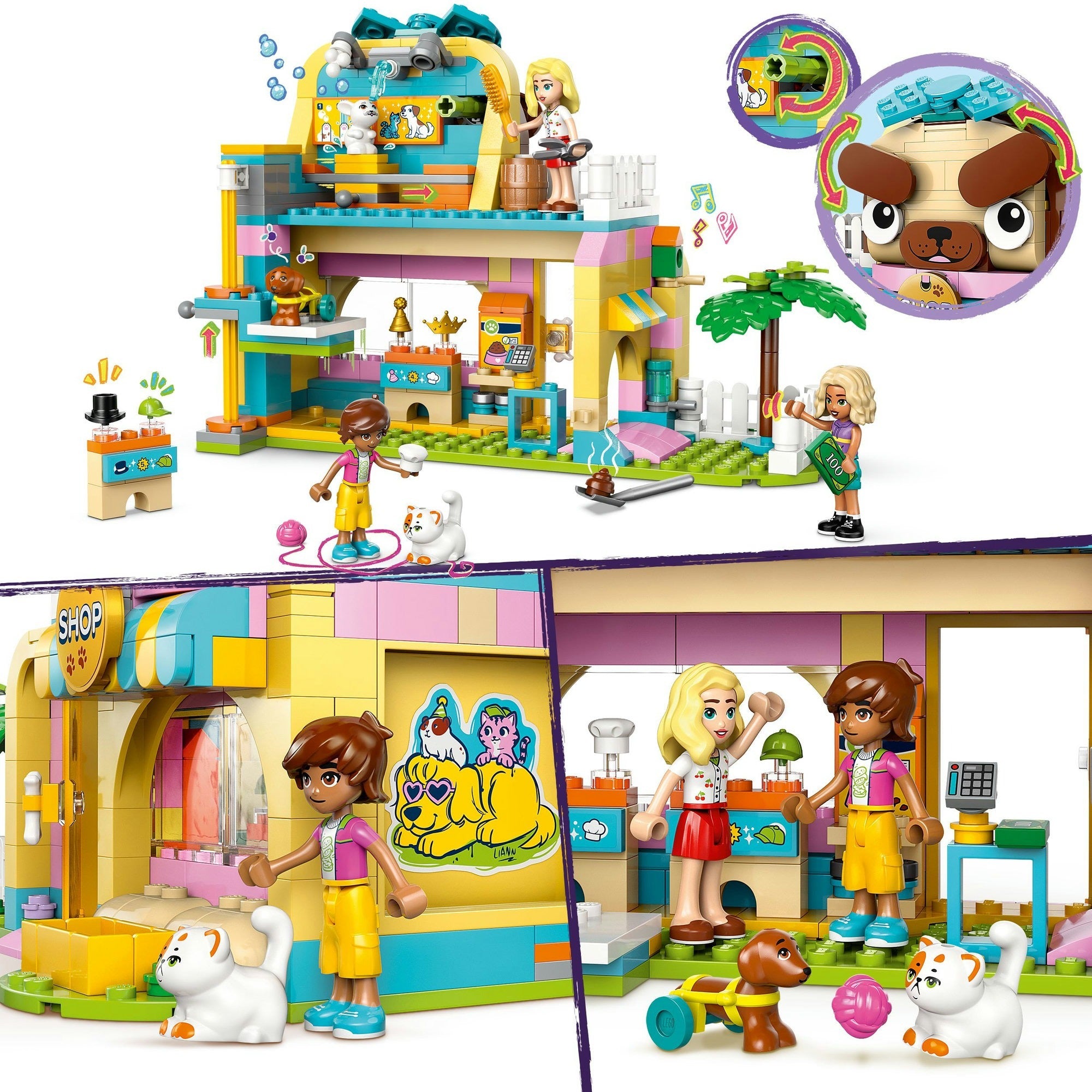 Lego friends winkel met dierenaccessoires - 42650