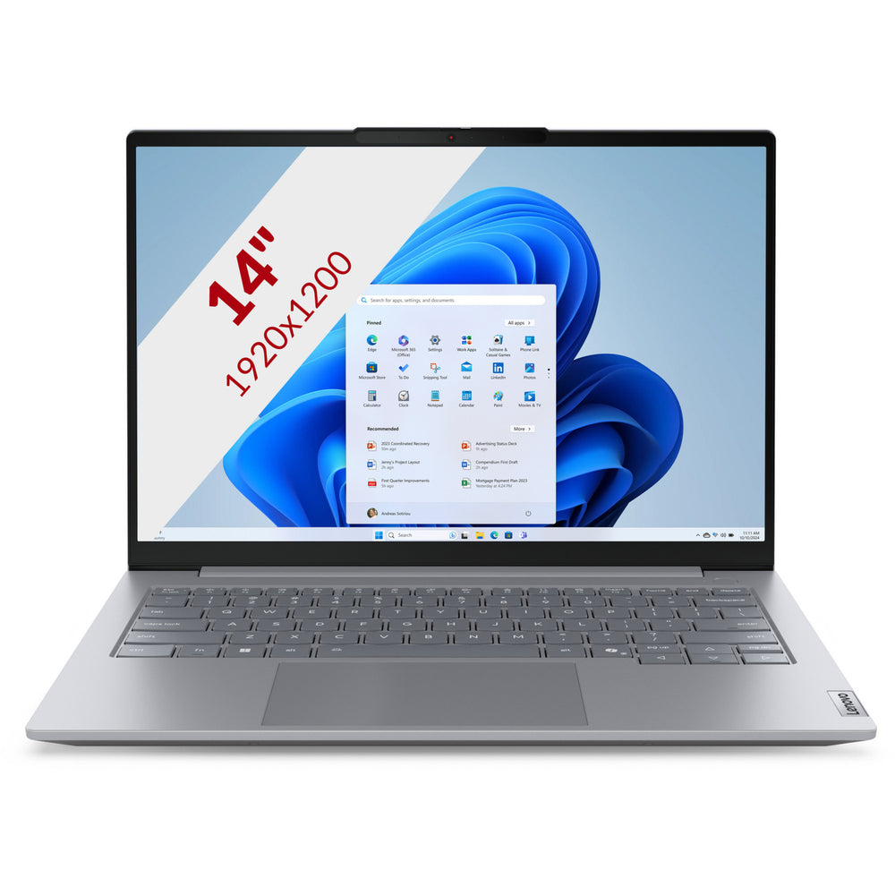 Lenovo thinkbook 14 g8 irl (21sg008pmh) 14 laptop (grijs | core 7 240h | intel graphics | 16 gb | 512 gb ssd)