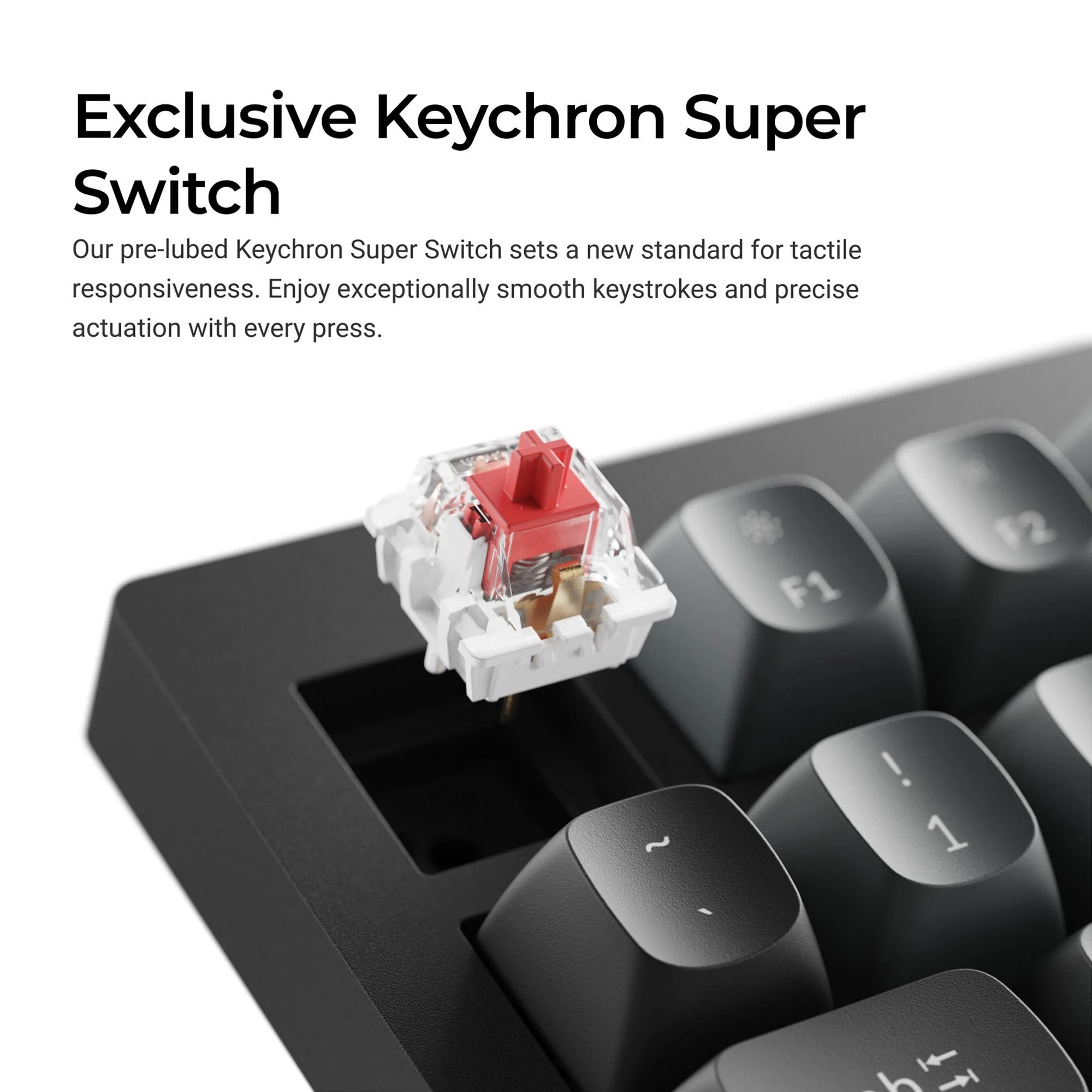Keychron v1w-d3 8k qmk wired custom mechanical keyboard (zwart, us lay-out (qwerty), super brown, 75%, rgb leds, double-shot pbt, hot swap, 8k, knop)