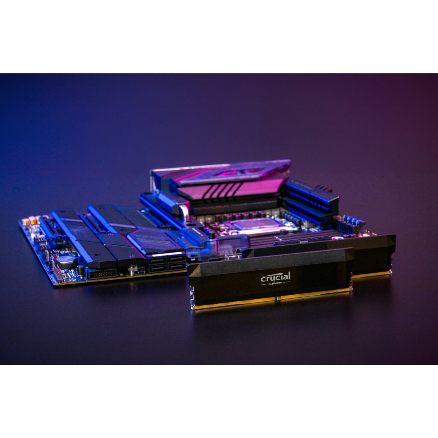 Crucial 64 gb ddr5-6000 (2x 32 gb) dual-kit werkgeheugen (zwart, cp2k32g60c40u5b, pro oc, xmp 3.0, expo)