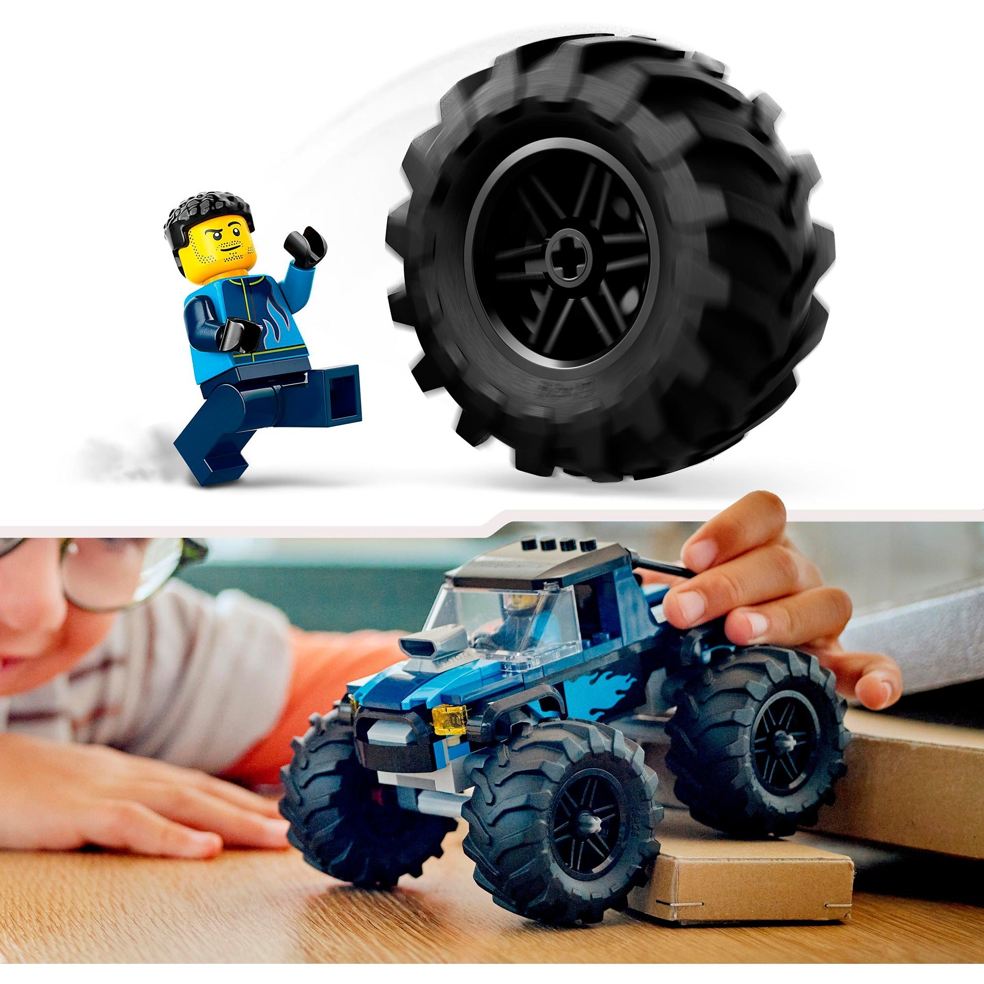 Lego city - blauwe monstertruck constructiespeelgoed (60402)
