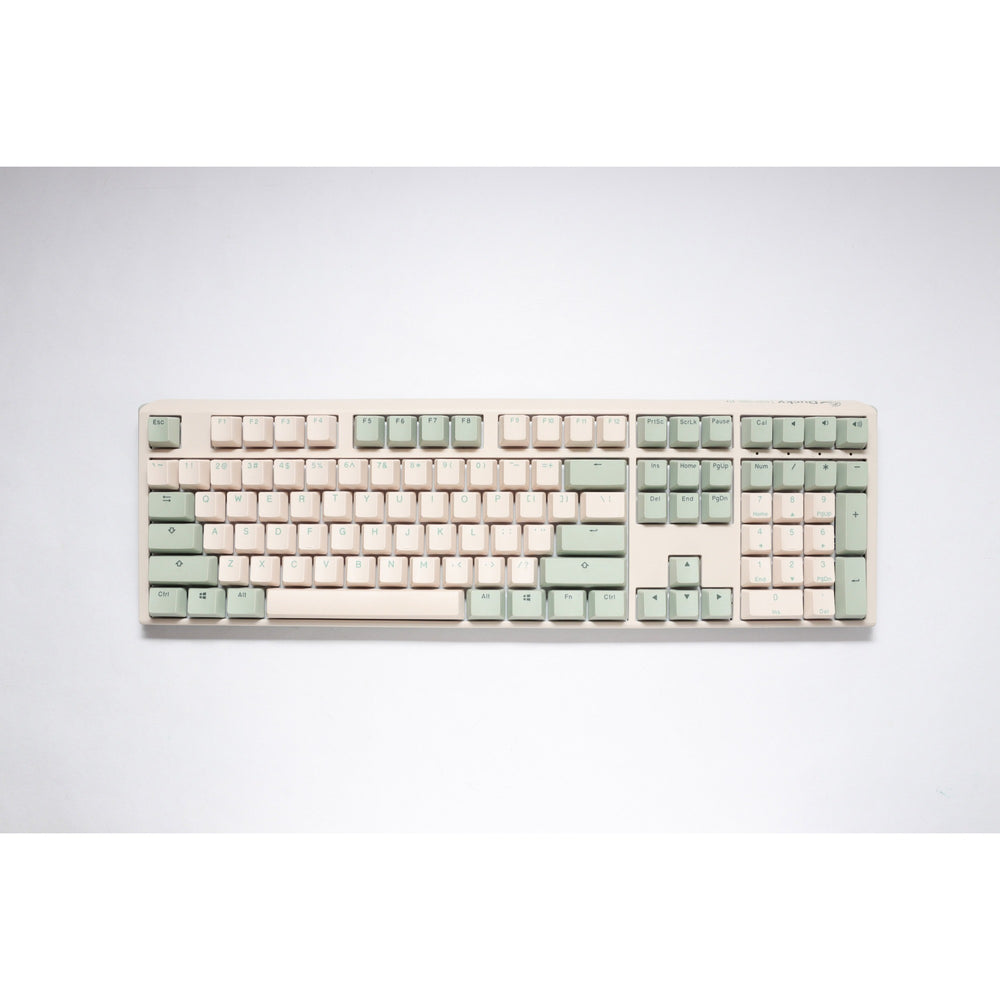 Ducky one 3 matcha, toetsenbord (crème groen, us lay-out, cherry mx brown, pbt double shot, hot swap)