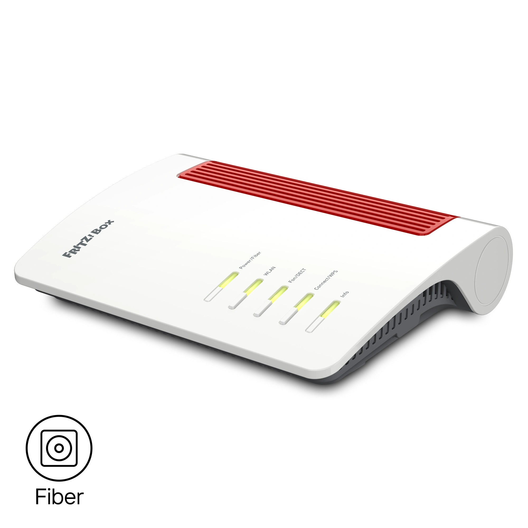 Fritz! box 5690 xgs edition international glasvezel router (wit rood, mesh wi-fi, 10 gbit s)