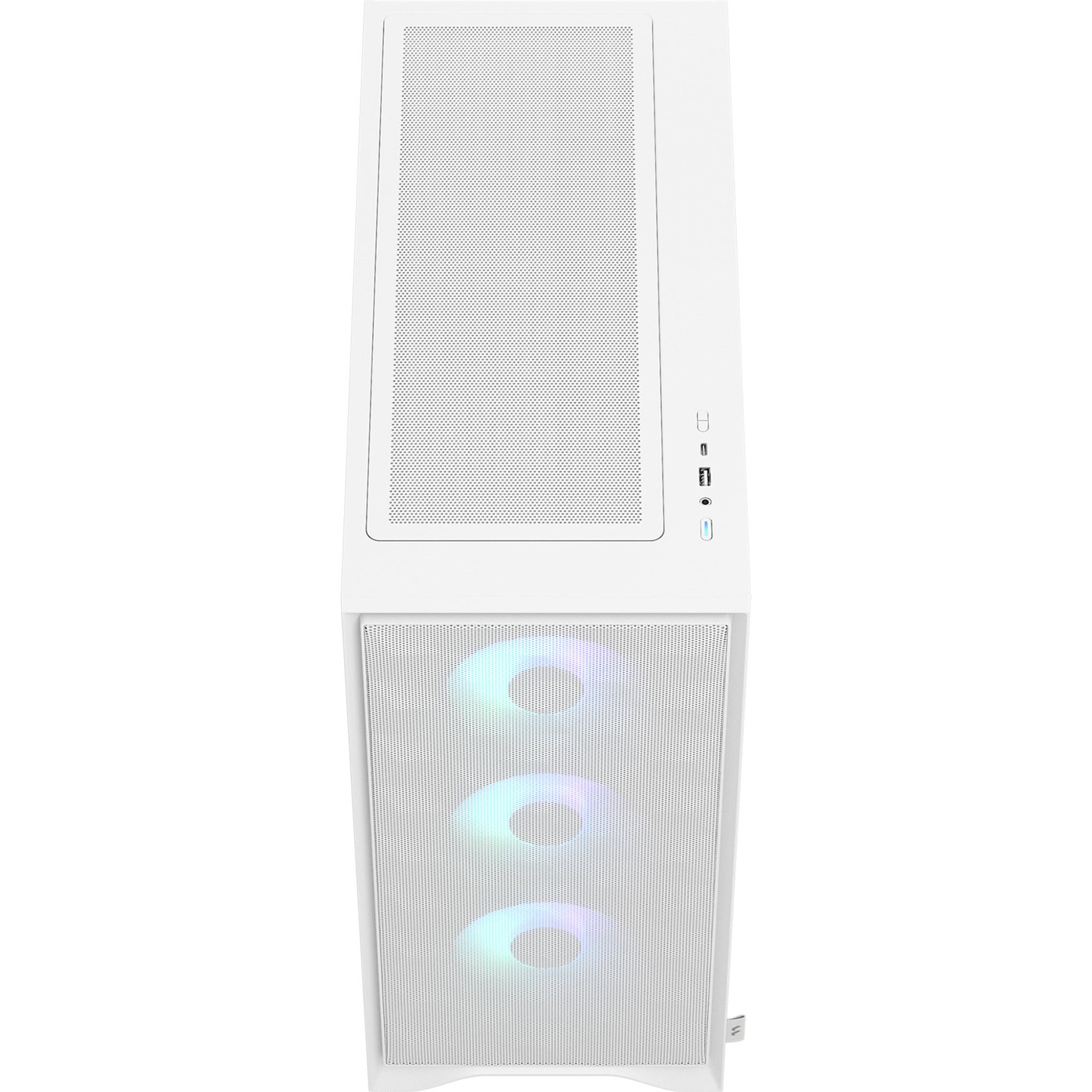 Fractal design pop 2 air rgb midi tower behuizing (wit | 1x usb-a | 1x usb-c | rgb | tempered glass)
